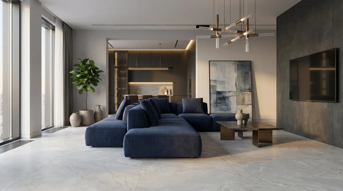 Карибиан Вайт 60x120 — интерьер 3