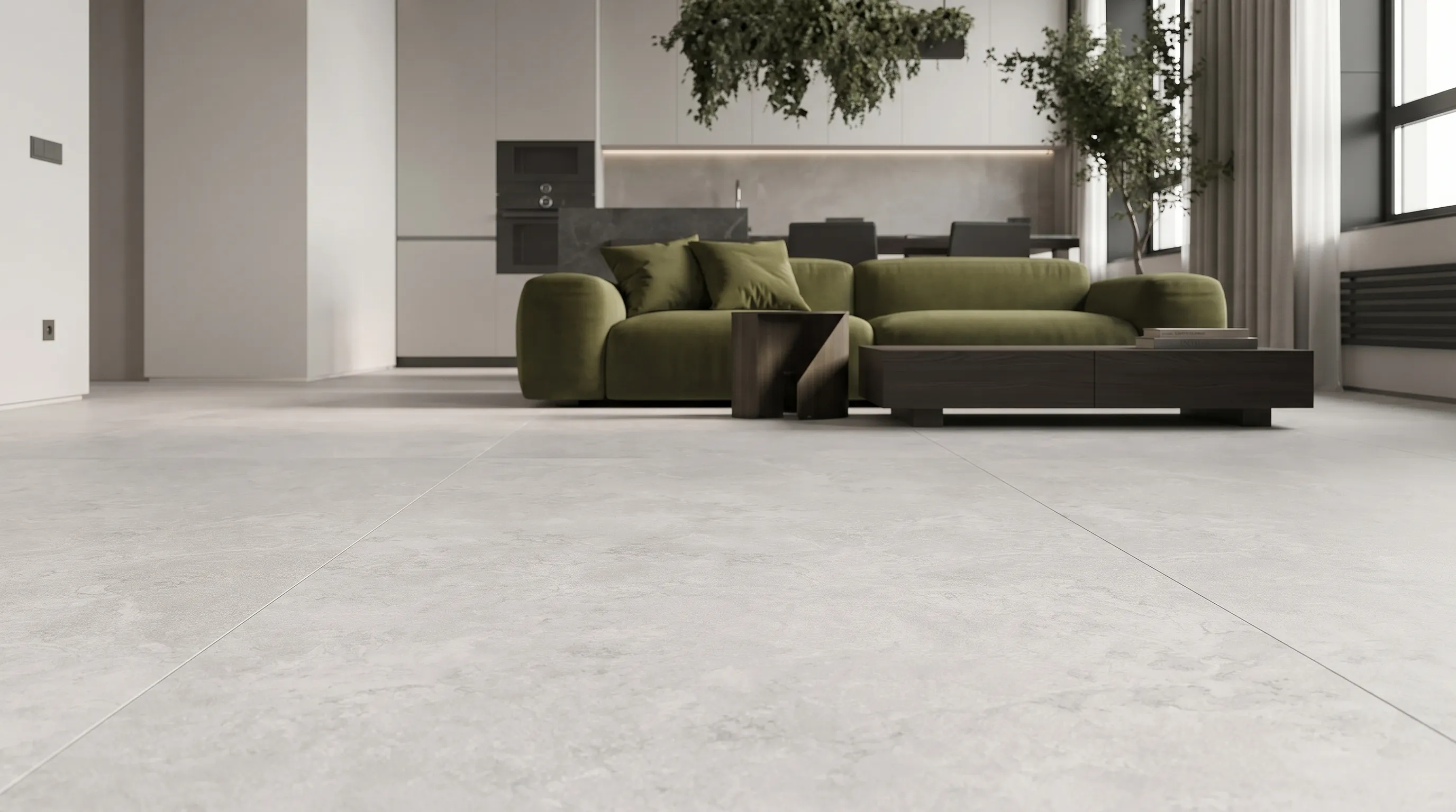 Элизиан Травертини Бланк Натуральный 600X1200 — интерьер 3