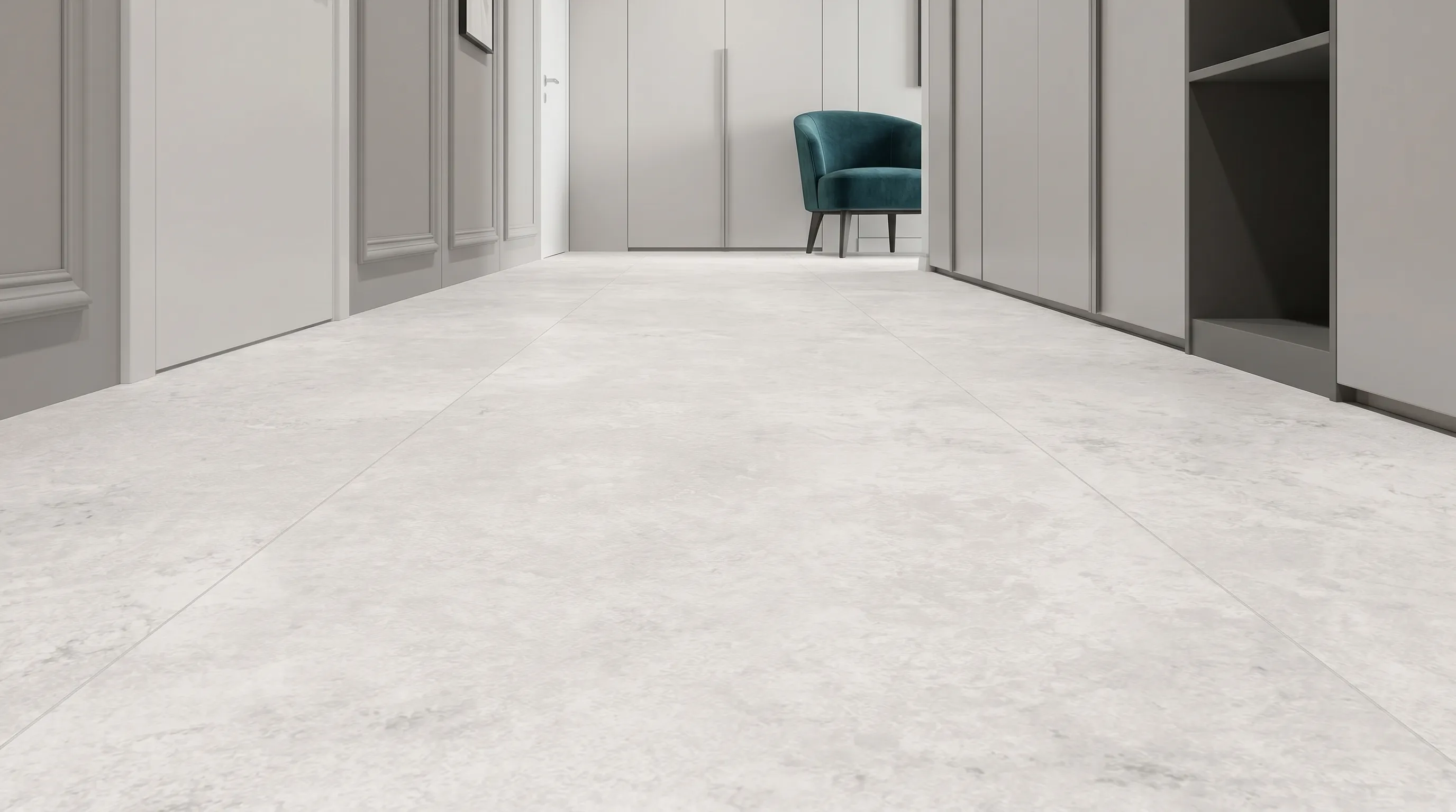 Элизиан Травертини Бланк Сатинированный 600X1200 — интерьер 5