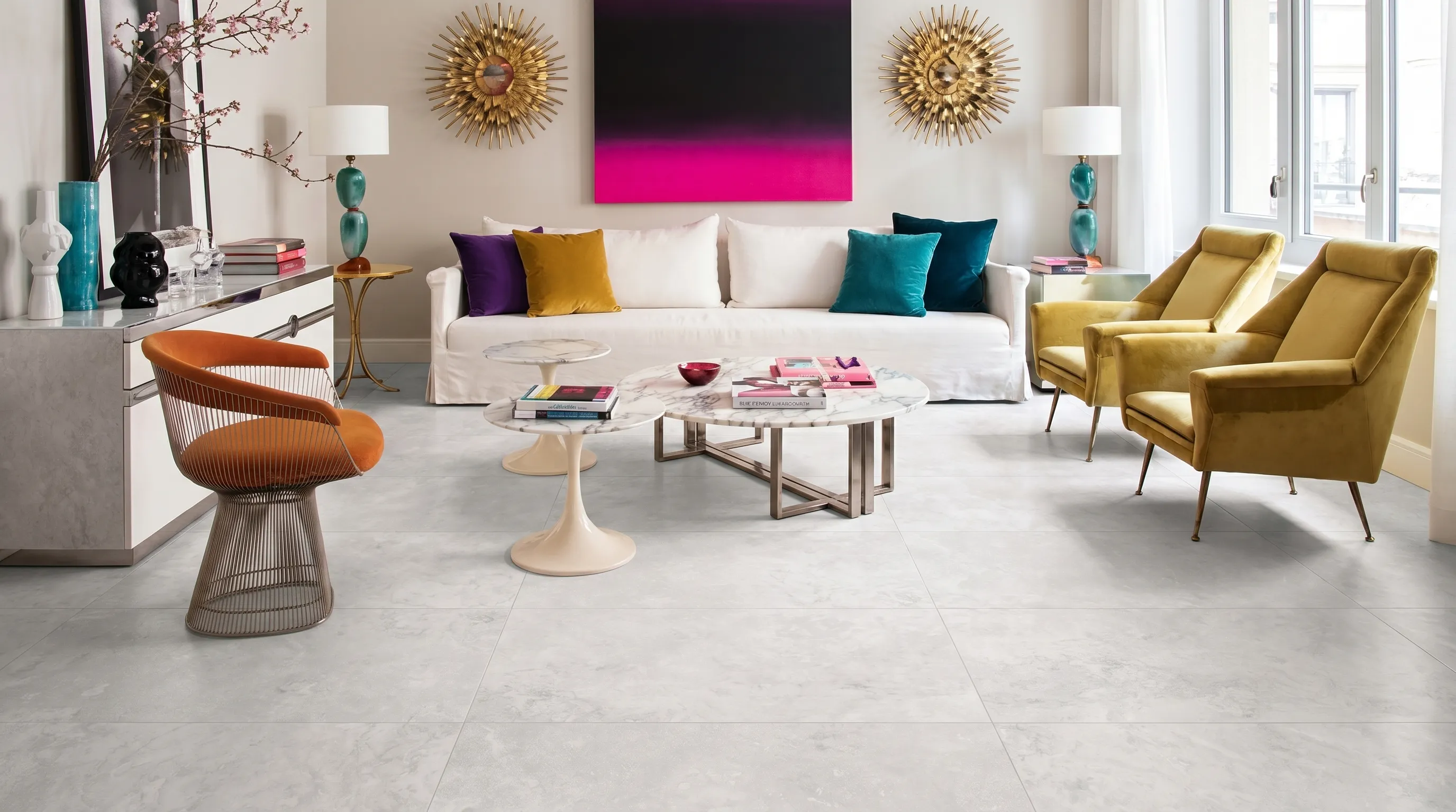 Элизиан Травертини Бланк Сатинированный 600X1200 — интерьер 9