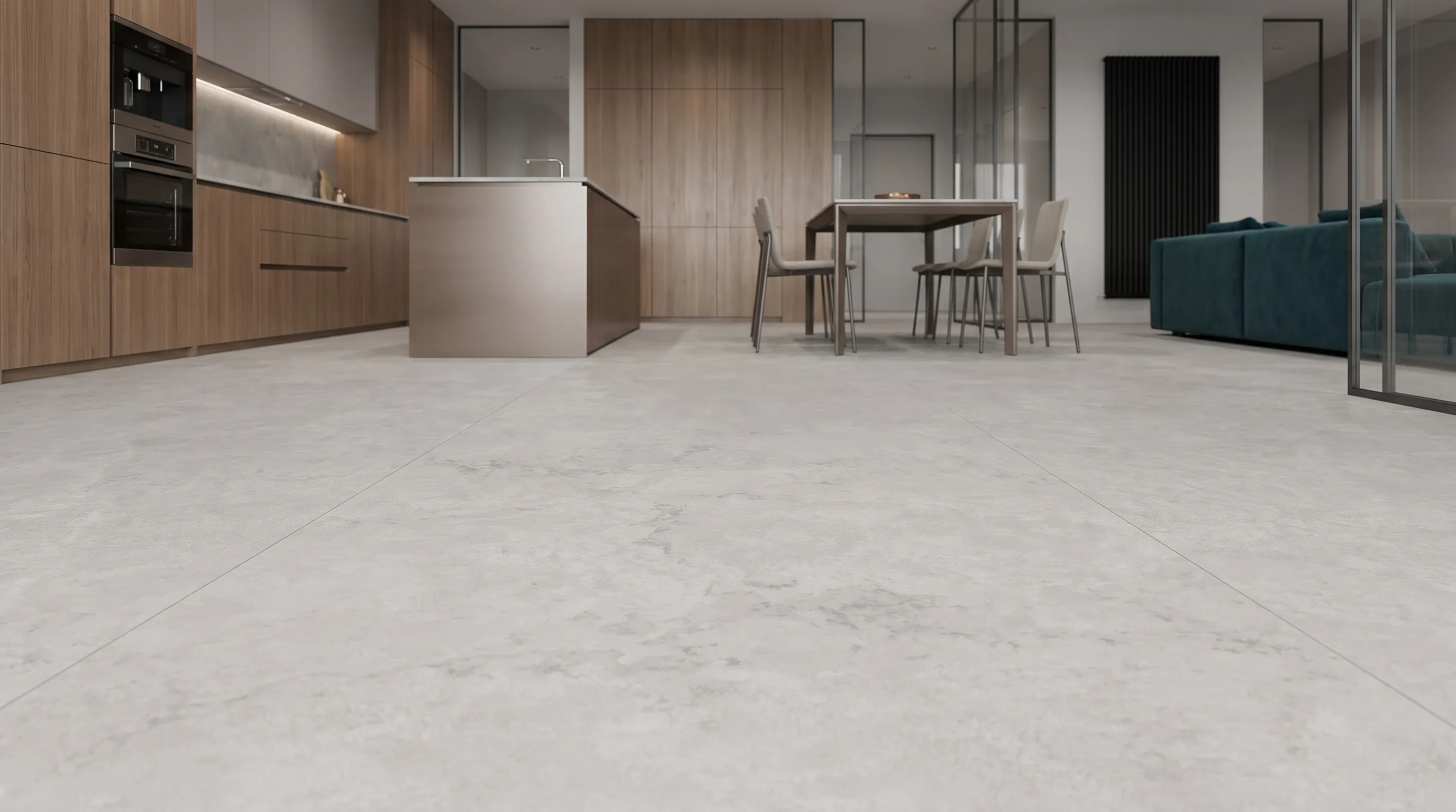 Элизиан Травертини Дженере Сатинированный 600X1200 — интерьер 4