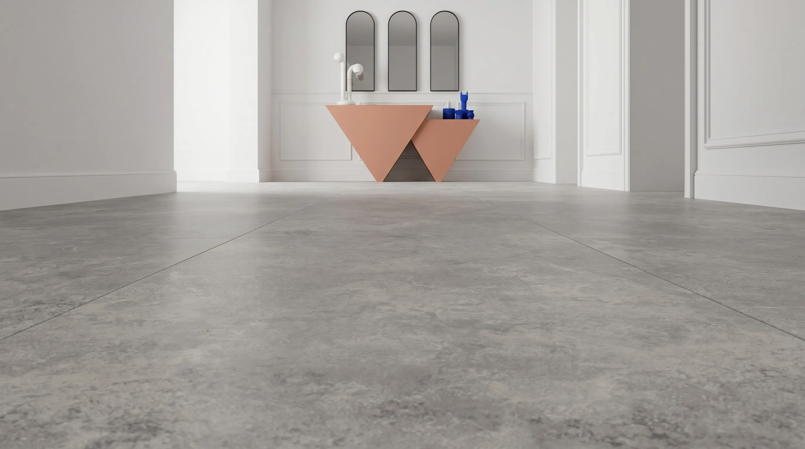 Элизиан Травертини Гриджио Натуральный 600X1200 — интерьер 1