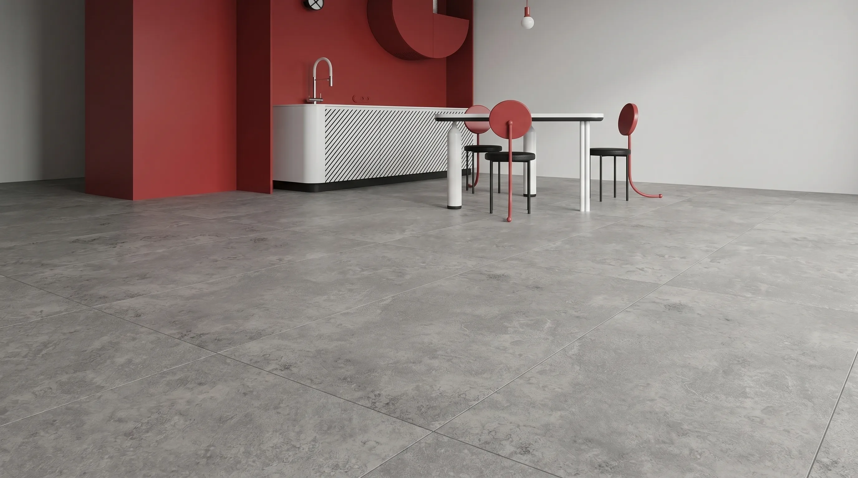 Элизиан Травертини Гриджио Натуральный 600X1200 — интерьер 3