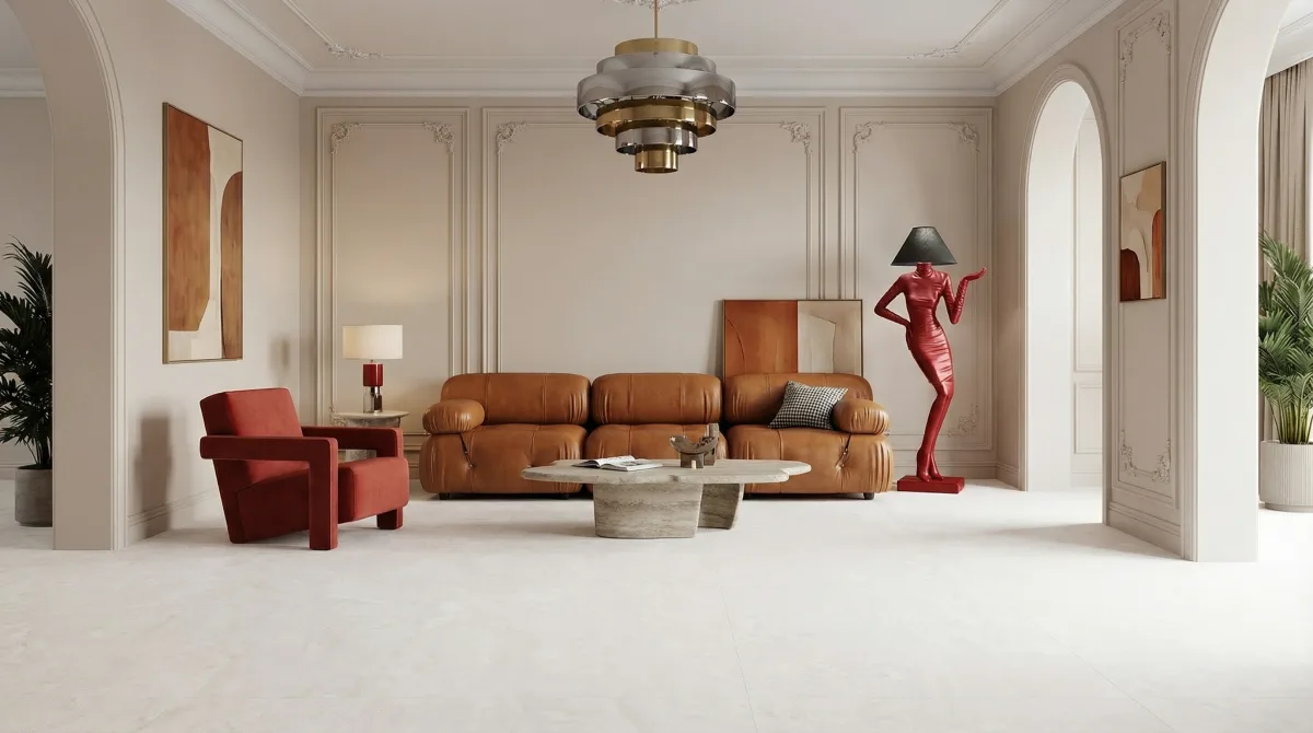 Монозит Бианко 60x120 — интерьер 2