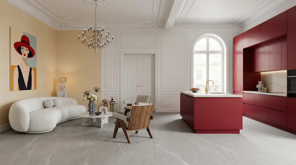 Рустон Бианко 60x120 — интерьер 6