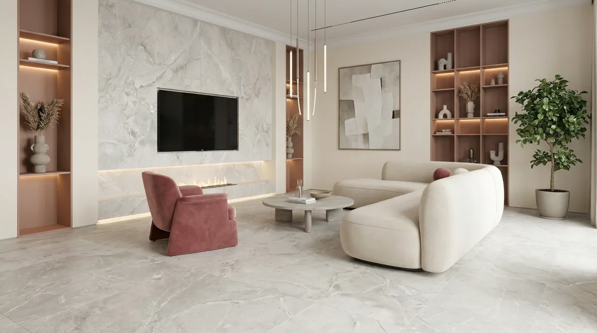 Рустон Бианко 60x120 — интерьер 8