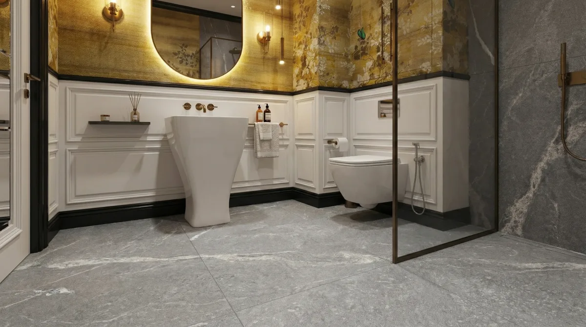 Стоун Альпн Грей 60x120 — интерьер 4