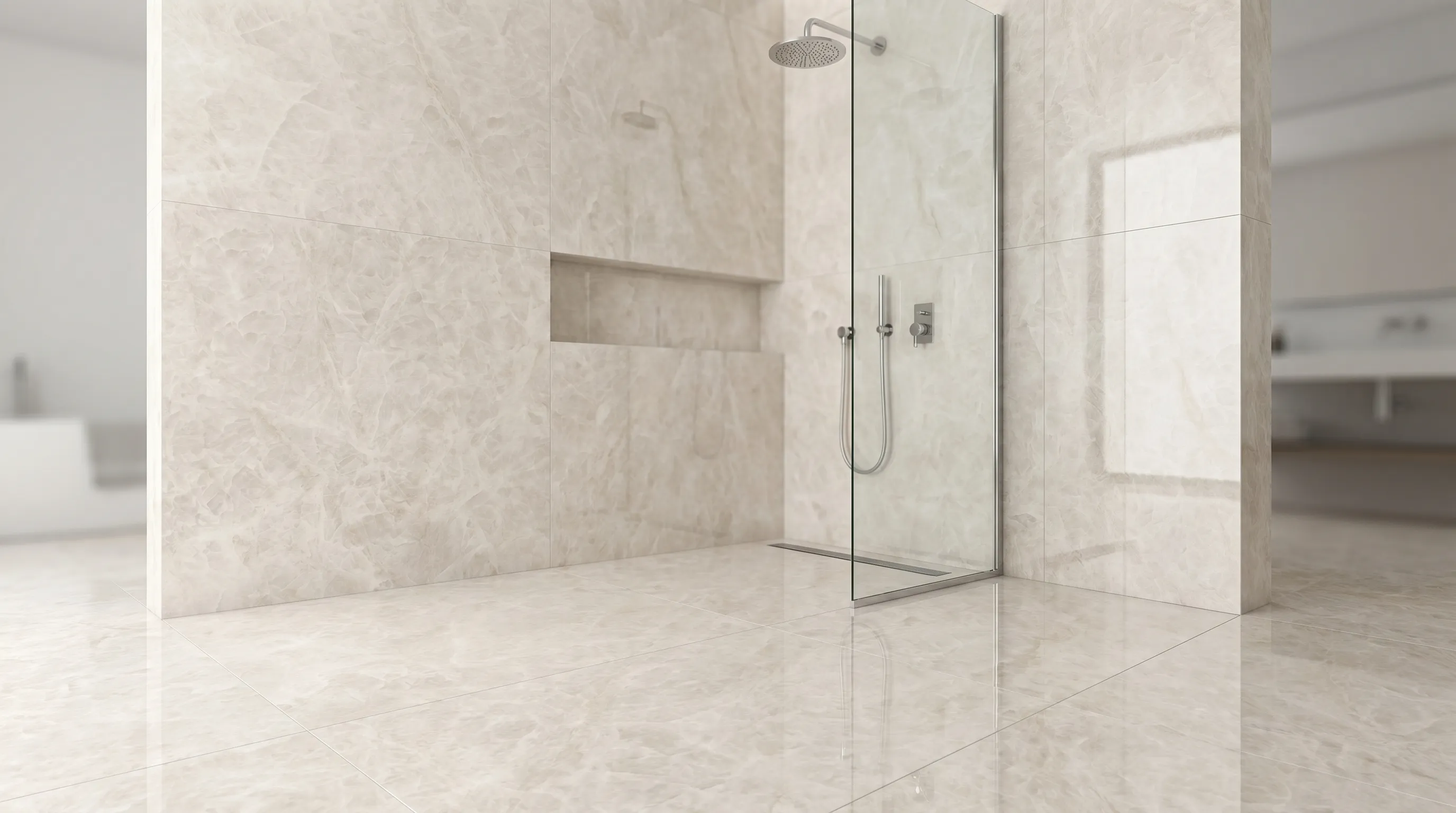 Тадж Махал Бьянко Глянцевый 60x120 — интерьер 6